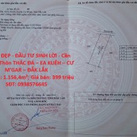 LÔ ĐẤT ĐẸP - ĐẦU TƯ SINH LỜI - Cần Bán Đất Thôn THÁC ĐÁ – EA KUÊH – CƯ M’GAR – ĐẮK LẮK