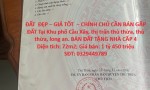 ĐẤT  ĐẸP – GIÁ TỐT  – CHÍNH CHỦ CẦN BÁN GẤP ĐẤT Tại Khu phố Cầu Xây, thị trấn thủ thừa, thủ thừa, long an