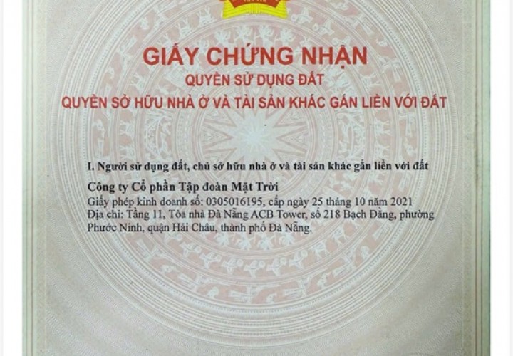 ĐẤT ĐẸP – GIÁ TỐT – CHÍNH CHỦ CẦN BÁN LÔ ĐẤT Đường Cồn Dầu 14, Phường Hòa Xuân, Q. Cẩm Lệ, Đà Nẵng.