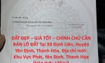 ĐẤT ĐẸP – GIÁ TỐT – CHÍNH CHỦ CẦN BÁN LÔ ĐẤT Tại Xã Định Liên, Huyện Yên Định, Thanh Hóa