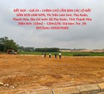 ĐẤT ĐẸP – GIÁ F0 – CHÍNH CHỦ CẦN BÁN CÁC LÔ ĐẤT GẦN KCN LAM SƠN, Thị Trấn Lam Sơn, Thọ Xuân, Thanh Hóa