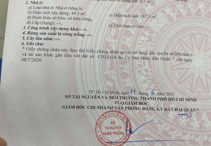 CHÍNH CHỦ BÁN NHÀ GÓC 2 MẶT THOÁNG Tại HUỲNH TẤN PHÁT-P.PHÚ MỸ, QUẬN 7- HẺM XE HƠI-CÓ SÂN VƯỜN ĐẸP