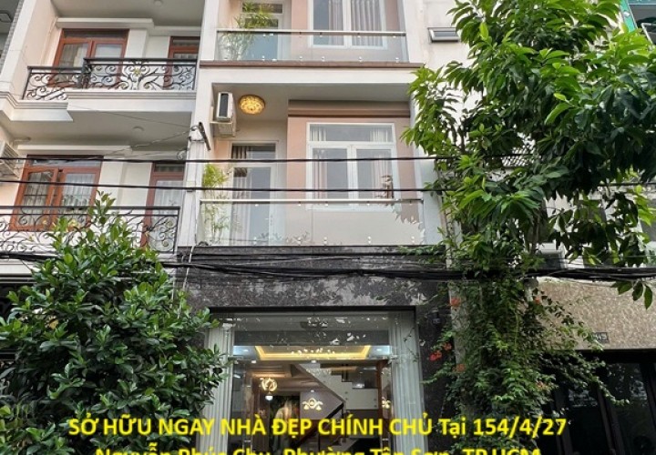 SỞ HỮU NGAY NHÀ ĐẸP CHÍNH CHỦ Tại  Nguyễn Phúc Chu, Phường 15, Quận Tân Bình, TP Hồ Chí Minh