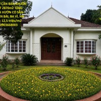 CHÍNH CHỦ CẦN BÁN KHUÔN VIÊN ĐẤT 2870m2 TẶNG VILLA NHÀ VƯỜN CÓ SẴN– Tại  XÃ YÊN BÀI, BA VÌ, HN