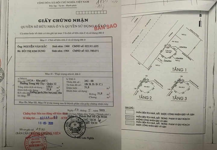 HOT HOT–CẦN BÁN LÔ ĐẤT- RẺ NHẤT KHU VỰC - MẶT TIỀN KÉP NGUYỄN ẢNH THỦ – P.TRUNG MỸ TÂY Q.12, TP.HCM