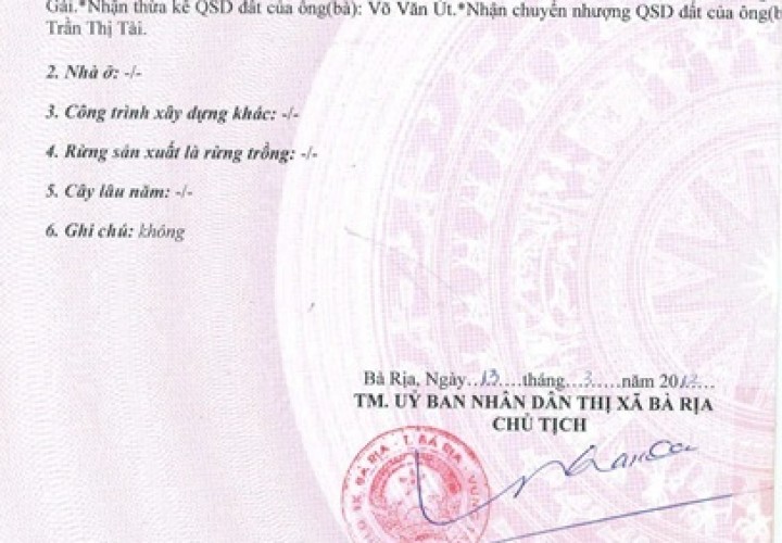 BÁN ĐẤT CÓ NHÀ CẤP 4 + PHÒNG TRỌ ĐANG KINH DOANH – THU NHẬP SẴN 6 triệu/ tháng - TP Bà Rịa