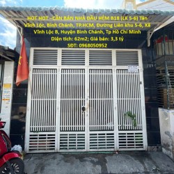 HOT HOT –CẦN BÁN NHÀ ĐẦU HẺM B18 (LK 5-6) Tân Vĩnh Lộc, Bình Chánh, TP.HCM – GIÁ TỐT – THIỆN CHÍ BÁN