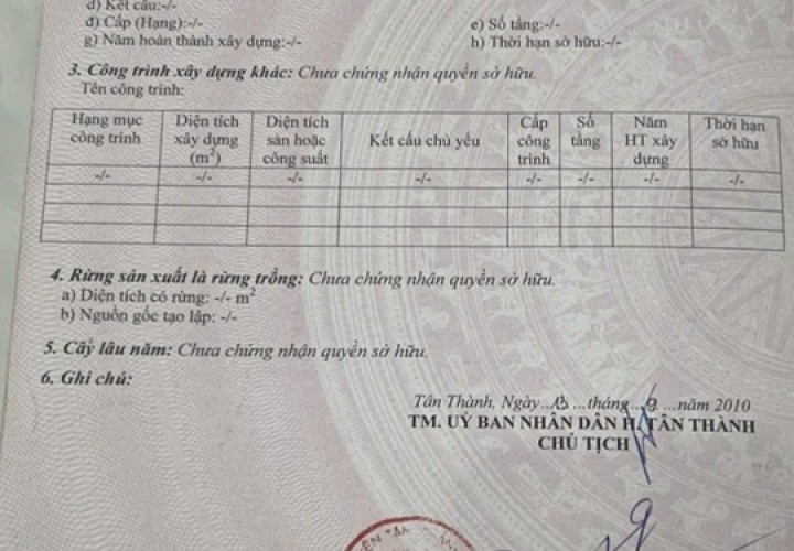 ĐẦU TƯ LÀ SINH LỜI - CHÍNH CHỦ Cần Bán Lô Đất Đẹp chưa qua đầu tư tại P. Tân Phước, Tp Phú Mỹ, BRVT