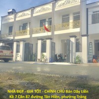 NHÀ ĐẸP - GIÁ TỐT - CHÍNH CHỦ Bán Dãy Liền Kề 7 Căn Đường Tân Hiền,Thiện Tân, Vĩnh cửu, Đồng Nai