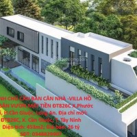 CHÍNH CHỦ CẦN BÁN CĂN NHÀ -VILLA HỒ BƠI SÂN VƯỜN MẶT TIỀN ĐT826C X.Phước Lại, H.Cần Giuộc, Long An