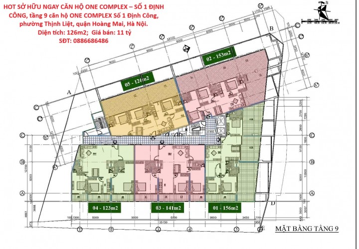 HOT SỞ HỮU NGAY CĂN HỘ ONE COMPLEX – SỐ 1 ĐỊNH CÔNG, Quận Hoàng Mai, Tp Hà Nội