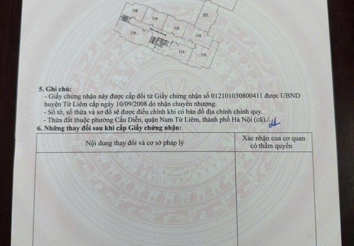 CHÍNH CHỦ CẦN BÁN CĂN HỘ CHUNG CƯ AN LẠC - MỸ ĐÌNH - Phường Cầu Diễn, Quận Nam Từ Liêm, TP. Hà Nội