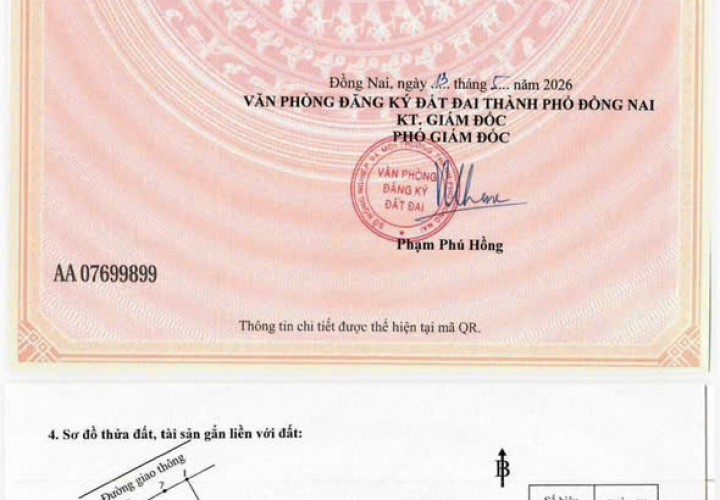 HÓT ĐẤT ĐẸP – GIÁ TỐT- CHÍNH CHỦ BÁN 5 LÔ ĐẤT LIỀN KỀ Tại Phường Tam Phước, TP Biên Hòa, Đồng Nai