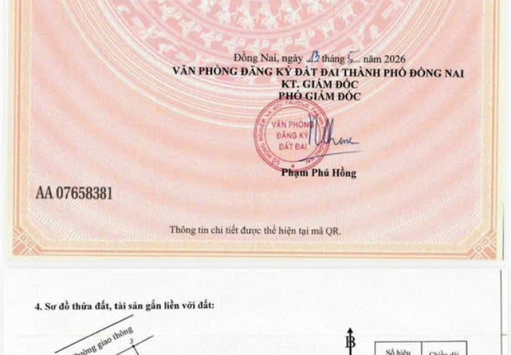 HÓT ĐẤT ĐẸP – GIÁ TỐT- CHÍNH CHỦ BÁN 5 LÔ ĐẤT LIỀN KỀ Tại Phường Tam Phước, TP Biên Hòa, Đồng Nai