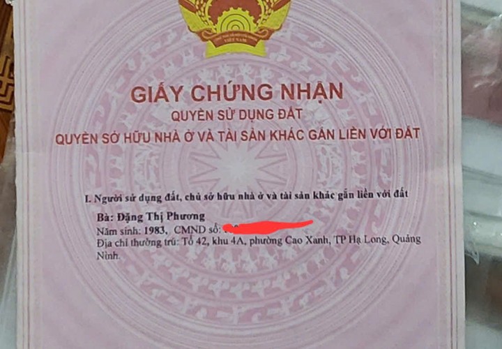 ĐẤT ĐẸP- GIÁ TỐT CHÍNH CHỦ CẦN BÁN NHANH LÔ ĐẤT tại tp Hạ Long, tỉnh Quảng Ninh