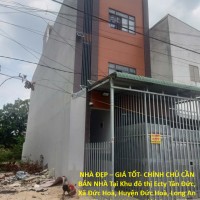 NHÀ ĐẸP – GIÁ TỐT- CHÍNH CHỦ CẦN BÁN NHÀ Tại Khu đô thị Ecty Tân Đức, Xã Đức Hoà, Huyện Đức Hoà, Long An