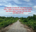CƠ HỘI ĐẦU TƯ SINH LỜI - Siêu Phẩm Làm Nhà Vườn  1.000m² tại xã Bình Đức, Bến Lức, Long An.