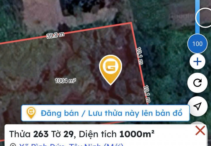 CƠ HỘI ĐẦU TƯ SINH LỜI - Siêu Phẩm Làm Nhà Vườn  1.000m² tại xã Bình Đức, Bến Lức, Long An.