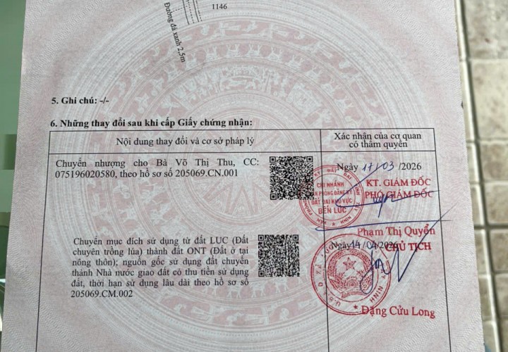 HOT HOT-CẦN BÁN 10 NỀN ĐẤT–GIÁ CHỈ 1,58 TỶ/NỀN –Xã Tân Bửu, Bến Lức, Long An-Giáp ranh Bình Chánh
