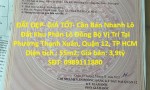 ĐẤT ĐẸP- GIÁ TỐT- Cần Bán Nhanh Lô Đất Khu Phân Lô Đồng Bộ Vị Trí Tại Quận 12, TP HCM