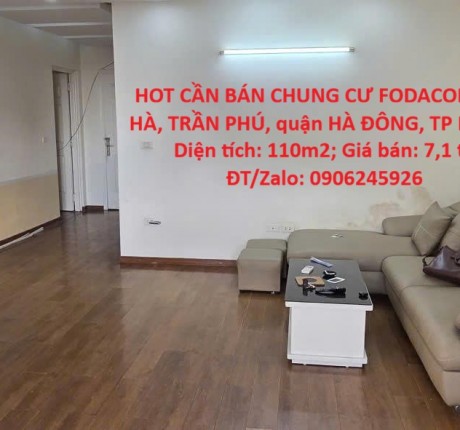 HOT CẦN BÁN CHUNG CƯ FODACON BẮC HÀ, TRẦN PHÚ, quận HÀ ĐÔNG, TP Hà Nội