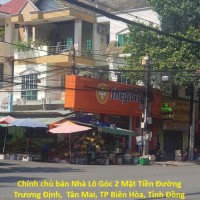 Chính chủ bán Nhà Lô Góc 2 Mặt Tiền Đường Trương Định,  Tân Mai, TP Biên Hòa, Tỉnh Đồng Nai