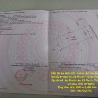 ĐẦU TƯ LÀ SINH LỜI - Chính Chủ Cần Bán Nhanh Lô Đất Ấp Phước An, xã Phước Thạnh, Tỉnh Tây Ninh.
