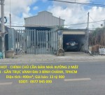 HOT HOT - CHÍNH CHỦ CẦN BÁN NHÀ XƯỞNG 2 MẶT TIỀN - GẦN TRỤC VÀNH ĐAI 3 BÌNH CHÁNH, TPHCM