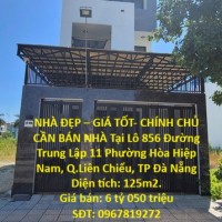 NHÀ ĐẸP – GIÁ TỐT- CHÍNH CHỦ CẦN BÁN NHÀ Tại  Phường Hòa Hiệp Nam, Q.Liên Chiểu, TP Đà Nẵng