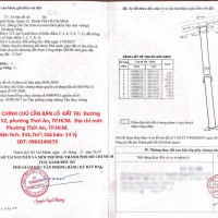 HOT HOT – CHÍNH CHỦ CẦN BÁN LÔ  ĐẤT TẠI  Đường Thạnh Xuân 52, phường Thới An, TP.HCM
