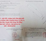 ĐẤT ĐẸP – GIÁ TỐT- CHÍNH CHỦ CẦN BÁN ĐẤT Tại Khu A, Xã Hòa Liên, Huyện Hòa Vang, Đà Nẵng