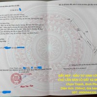 ĐẤT ĐẸP - ĐẦU TƯ SINH LỜI - CHÍNH CHỦ CẦN BÁN LÔ ĐẤT Xã Minh Long, Chơn Thành, Bình Phước