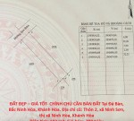 ĐẤT ĐẸP – GIÁ TỐT- CHÍNH CHỦ CẦN BÁN ĐẤT Tại Đá Bàn, Bắc Ninh Hòa, Khánh Hòa