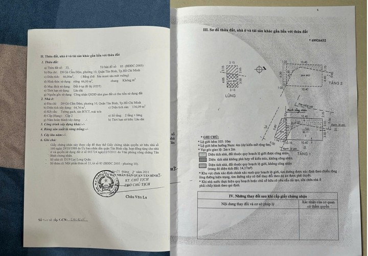 NHÀ ĐẸP – GIÁ TỐT – CẦN BÁN NHANH NHÀ TẠI D9 Đ. Gò Cẩm Đệm, P. Bảy Hiền, TP.HCM