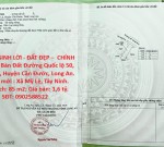 ĐẦU TƯ SINH LỜI - ĐẤT ĐẸP –  CHÍNH CHỦ Cần Bán Đất Đường Quốc lộ 50, Xã Mỹ Lệ, Huyện Cần Đước, Long An.