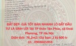 ĐẤT ĐẸP- GIÁ TỐT BÁN NHANH LÔ ĐẤT ĐẦU TƯ LÀ SINH LỜI TẠI TP xã Đoài Phương, TP Hà Nội