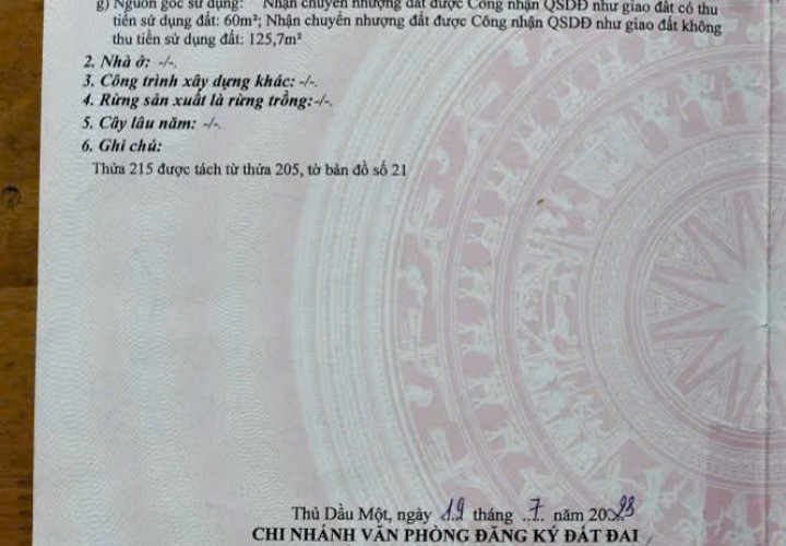 ĐẤT ĐẸP- GIÁ TỐT CHÍNH CHỦ BÁN NHANH LÔ ĐẤT ĐẦU TƯ SINH LỜI TẠI TP Thủ Dầu Một, tỉnh Bình Dương