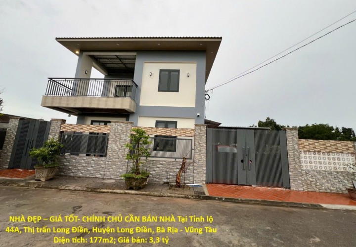 NHÀ ĐẸP – GIÁ TỐT- CHÍNH CHỦ CẦN BÁN NHÀ Tại Thị trấn Long Điền, Huyện Long Điền, Bà Rịa - Vũng Tàu