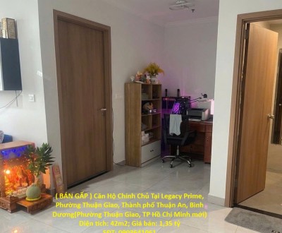 ( BÁN GẤP ) Căn Hộ Chính Chủ Tại Legacy Prime, Phường Thuận Giao, Thành phố Thuận An, Bình Dương