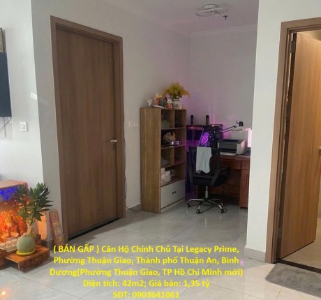 ( BÁN GẤP ) Căn Hộ Chính Chủ Tại Legacy Prime, Phường Thuận Giao, Thành phố Thuận An, Bình Dương
