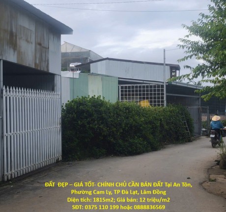 ĐẤT ĐẸP – GIÁ TỐT- CHÍNH CHỦ CẦN BÁN ĐẤT Tại An Tôn, Phường Cam Ly, TP Đà Lạt, Lâm Đồng