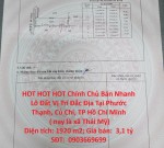 HOT HOT HOT Chính Chủ Bán Nhanh Lô Đất Vị Trí Đắc Địa Tại Phước Thạnh, Củ Chi, TP Hồ Chí Minh