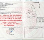 HOT HOT – CHÍNH CHỦ CẦN BÁN ĐẤT DỰ ÁN CENTANA ĐIỀN PHÚC THÀNH TẠI P. Long Trường, Q. 9, TP. HCM