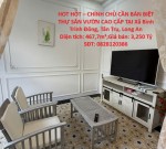 HOT HOT – CHÍNH CHỦ CẦN BÁN BIỆT THỰ SÂN VƯỜN CAO CẤP TẠI TÂN TRỤ, LONG AN