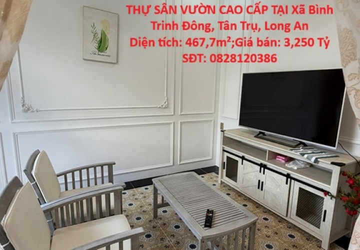 HOT HOT – CHÍNH CHỦ CẦN BÁN BIỆT THỰ SÂN VƯỜN CAO CẤP TẠI TÂN TRỤ, LONG AN