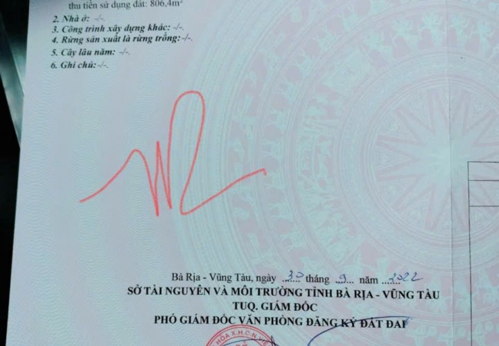 CHÍNH CHỦ HẠ GIÁ BÁN NHANH ĐẤT VÀNG Mặt Tiền Long Hương TRUNG TÂM TP. BÀ RỊA CŨ TIỀM NĂNG TĂNG GIÁ