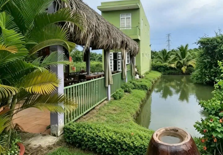 CHỈ 5,2 TỶ SỞ HỮU NGAY NHÀ VƯỜN HƠN 1 100m² – ĐẸP NHƯ RESORT Tại Xã Trung Hoà, Chợ Gạo, Tiền Giang