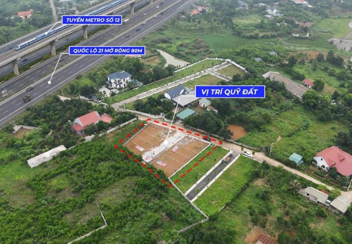 ĐẤT ĐẸP- GIÁ TỐT BÁN NHANH LÔ ĐẤT ĐẦU TƯ LÀ SINH LỜI tại Hoà Lạc, Thạch Thất Hà Nội