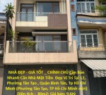 NHÀ ĐẸP - GIÁ TỐT _ CHÍNH CHỦ Cần Bán Nhanh Căn Nhà Mặt Tiền  Đẹp Vị Trí Tại Quận Bình Tân, TP HCM