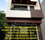 NHÀ ĐẸP- GIÁ TỐT CHÍNH CHỦ BÁN NHANH nhà 3 tầng, mặt đường Liên hà 1 , TP Nam Định, tỉnh Nam Định